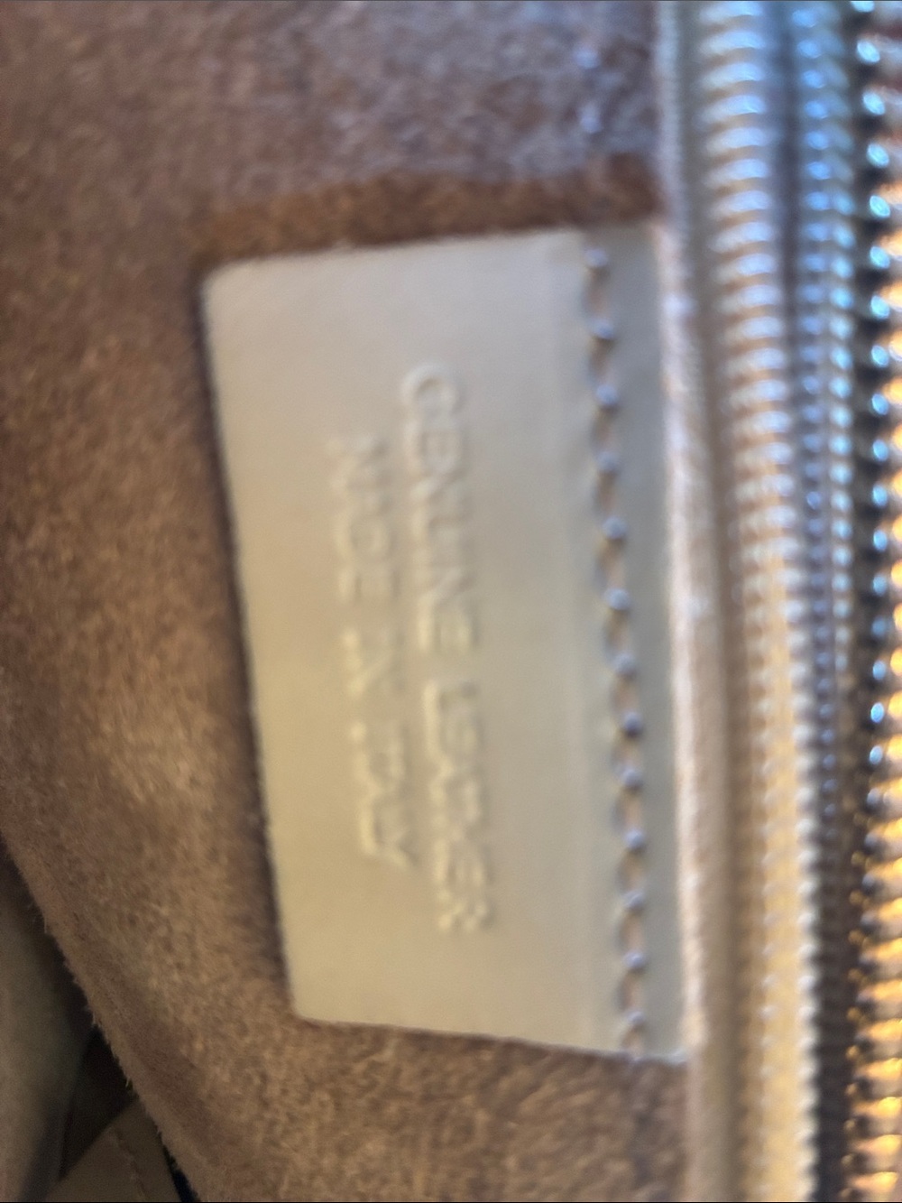 Genuine Leather womens back pack bag  - Taupe